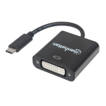 Manhattan 152051 SuperSpeed+ USB-C to DVI Converter Datasheet