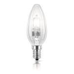 Philips EcoClassic Candle lamp Halogen candle bulb 872790082062101 Datasheet