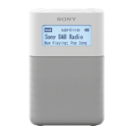 Sony XDR-V20D Nešiojamasis DAB / DAB+ laikrodis-radijas su garsiakalbiais Naudojimo instrukcijos
