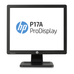 HP ProDisplay P17A Datasheet