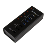StarTech.com ST4300U3C3 4 Port USB 3.0 Hub plus 3 Dedicated USB Charging Ports (2 x 1A & 1 x 2A) Datasheet