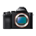Sony ILCE-7S &alpha;7S fotoaparatas su E tipo tvirtinimo jungtimi ir viso kadro jutikliu Naudojimo instrukcijos
