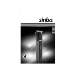 Sinbo SHC 4372 Rechargeable Hair &amp; Beard Clipper User Guide