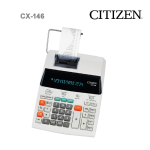 Citizen CX-146 Owner Manual