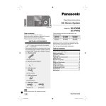 Panasonic SCPM38EB User manual