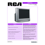 RCA F27TF12 Television Owner's Manual