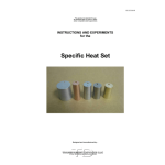 Pasco SE-6849 Specific Heat Set Owner's Manual