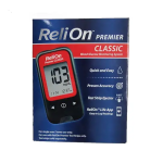 RELiON A6E0C632 Blood Glucose Monitoring System User Manual