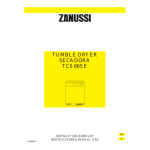 ZANUSSI TCS665E User Manual
