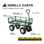 GORILLA CARTS GOR400 400 lb. Steel Utility Cart Specification