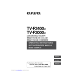 Aiwa TV-F2000, TV-F2000u, TV-F2400u Service Manual