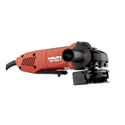 Hilti AG 450-7 Mode d'emploi | Manualzz