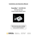 Digital Antenna PowerMax DA4KSBR-50U Installation and Operation Manual