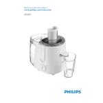Philips Viva Collection Juicer HR1851/00 User manual