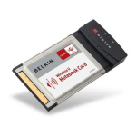 Belkin Wireless Notebook Card F5D7010 User Manual
