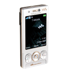Sony W705 Walkman Gu&iacute;a del usuario