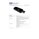 Cables Direct Wireless / USB Datasheet