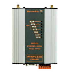 Weidmuller WI-MOD-9-E Wireless Ethernet User Manual | Manualzz