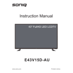 Soniq T300 Product Manual