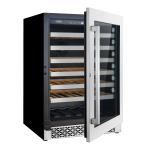 Cosmo COS-24BIWCS 48-Bottle Stainless Steel 24 in. Single Zone Compressor Wine Cooler Product manual