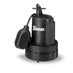 Simer Pumps Plumbing Product 2960 Owner`s manual