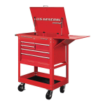 U.S. GENERAL Item 64061 30 in. 5 Drawer Mechanic's Cart, Red Owner's Manual
