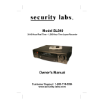Security Labs SL720 User`s guide