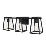 Home Decorators Collection KNT1303AX-02 Hazel Heights 24 in. 3-Light Black Rustic Farmhouse Bathroom Vanity Light Instructions