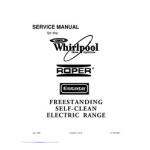 Whirlpool RF376PXD Range User manual