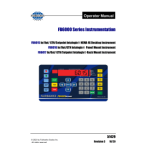 Fairbanks Scales FB6005, FB6015 &amp; FB6045 Desk / Wall Mount instrument Manual