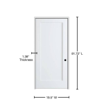 MMI Door Z022657L 32 in. x 80 in. Half Louver 1-Panel Unfinished Pine Wood Left Hand Single Prehung Interior Door Installation Guide