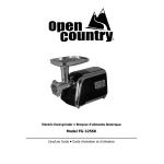 Open Country FG-325SK Care And Use Manual