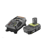 RYOBI P163 18V ONE+ 2.0Ah Compact LITHIUM Battery &amp; Charger Kit Owner Manual