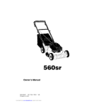 Husqvarna 560sr Lawn Mower Owner`s manual