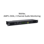 Wohler AMP1-2SDA+ Owner's Manual
