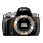 Sony A380 Manuel du propri&eacute;taire