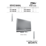 Sony KLV-V26A10E Manuel du propri&eacute;taire