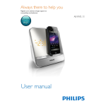 Philips Radio reloj despertador para iPod/iPhone AJ5305D/12 Manual de instrucciones