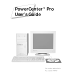 PowerCenter Minitower 166 User`s guide