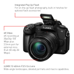 Panasonic DMC-G85MK Mirrorless Camera Specification Sheet