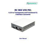 Dynamix RC 903-V35FE1 User manual