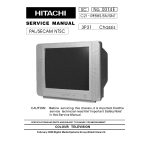 Hitachi 27GX01B CRT Television Operating Guide