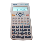 Sharp EL-531VH Calculator Manual