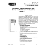 Bryant 311AAV Series 100 Operating instructions