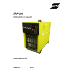 ESAB EPP-201 User manual