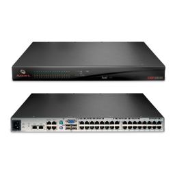 Avocent DSR 2035, 8035, 1021 Quick Installation Guide | Manualzz