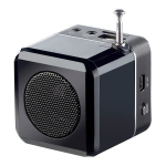 Auvisio REF-15641-919 MP3-Station &quot;MPS-550.cube&quot; m. integriertem Radio Bedienungsanleitung