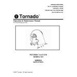Tornado S15 Operation &amp; Maintenance Manual