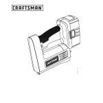 Craftsman 315114010 Nailer Operator`s manual