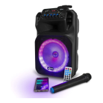 Axess PABT6038 8&rdquo; Bluetooth LED Speaker User Manual